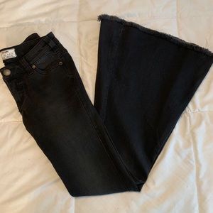 Free People Black Flare Jeans